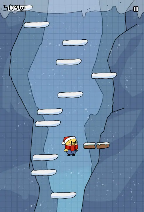 Doodle Jumping Christmas game artwork